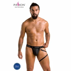 Passion BILL Men's Thong Black S/M - Modern Polyurethane Design