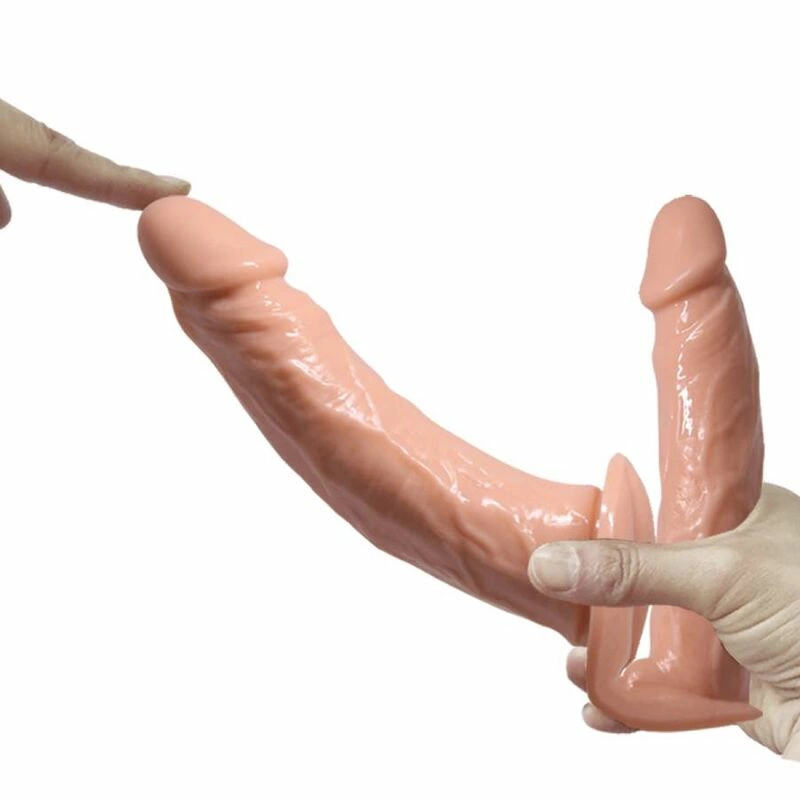 Baile Ultra Passionate Double-Ended System with Adjustable Harness, Flesh