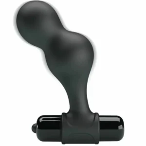 Pretty Love MR PLAY Black Silicone Anal Plug with 10 Vibration Modes