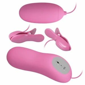 Pretty Love Tweezer Vibrating Adjustable Pink Stimulation System