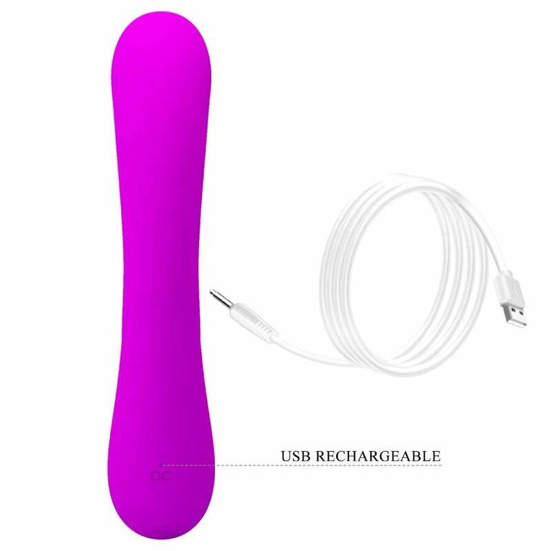 Pretty Love Sincere Intimate Dual Vibrating System Purple Silicone 23cm