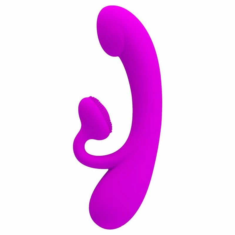 Pretty Love Sincere Intimate Dual Vibrating System Purple Silicone 23cm