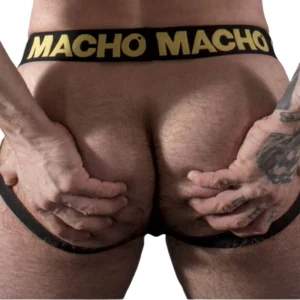 Macho MX25AC Jockstrap Yellow Synthetic Leather M