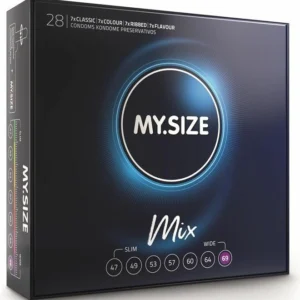 MY.SIZE MIX 69mm - Premium Vegan Condoms Assortment, 28 pcs, Extra Wide