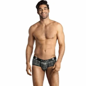 ANAIS MEN Balance Brief XL - Sporty Checkered Microfiber Underwear