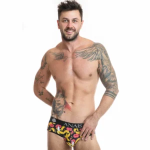ANAIS MEN Banana Print Jock Bikini XL - Playful Lycra Briefs