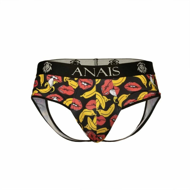 ANAIS MEN Banana Print Jock Bikini XL - Playful Lycra Briefs