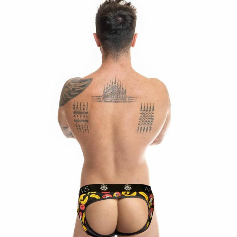 ANAIS MEN Banana Print Jock Bikini XL - Playful Lycra Briefs