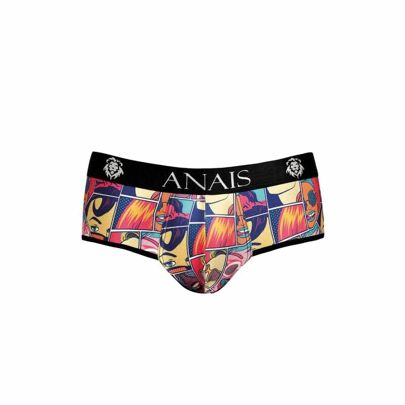 ANAIS Men Comics Jock Bikini S - Playful Comic Print, Open Back Design