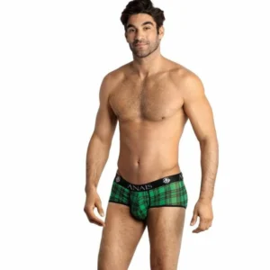 ANAIS MEN MAGIC Briefs L Green-Black Check Comfort Fit