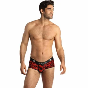 ANAIS MEN SAVAGE Sporty Briefs XL Red Animal Print Microfiber