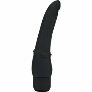 GET REAL Classic Smooth Silicone Vibrator 17.5cm Black Waterproof