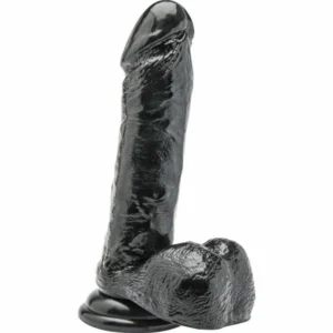 Get Real Model 18 cm Anatomical Intimate Device with Base Black