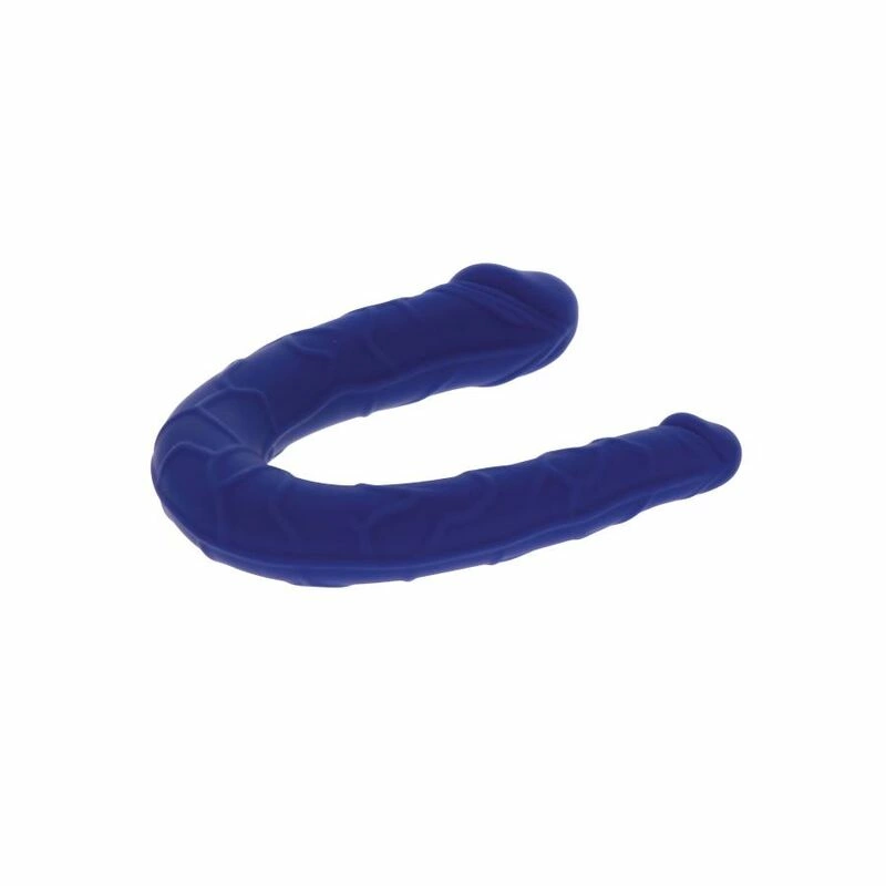 Get Real Mini Double Model Blue - Anatomical Silicone U-Shape 16 cm
