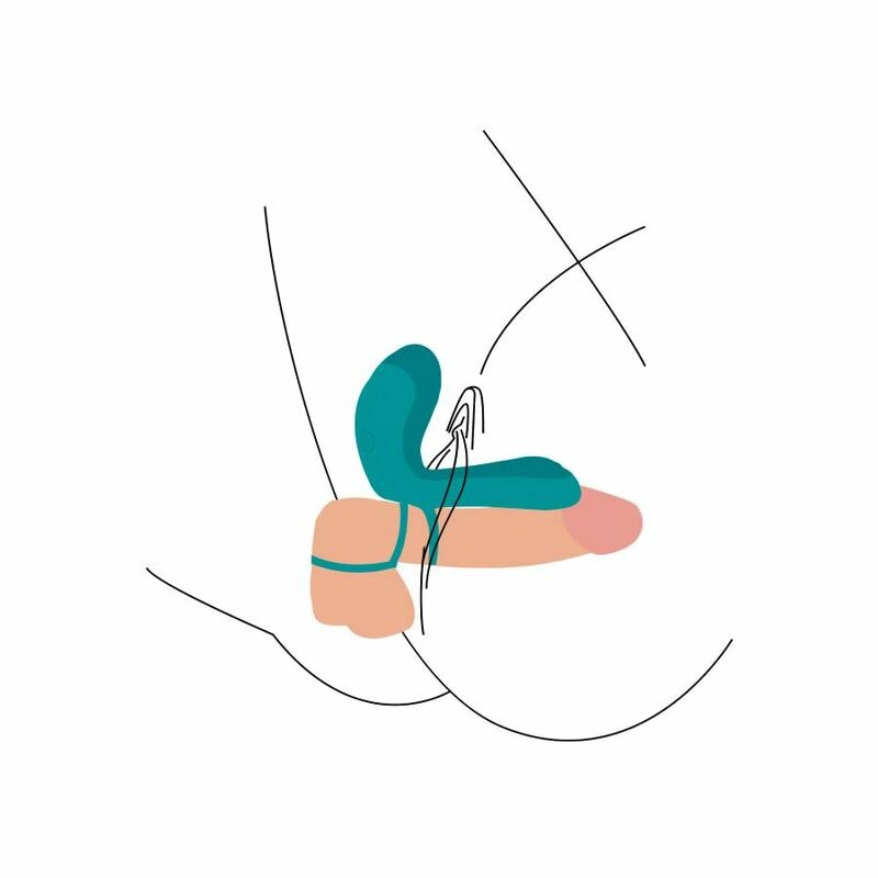 XOCOON Couples Vibrating Ring Green - Flexible Design for Partners