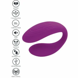 XOCOON Bound Love Couples Vibrator Purple - Remote Control, Ergonomic Design