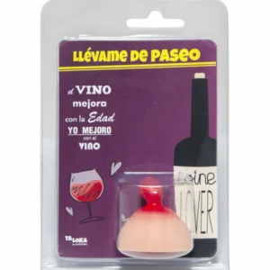 Taloka Decorative Silicone Bottle Stopper with Unique Design, Pink