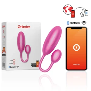 ONINDER Denver Vibrating Egg Pink 7x2.7 cm App-Controlled Waterproof