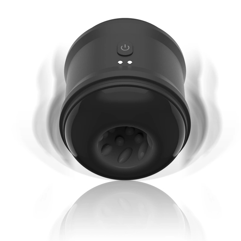 Jamyjob Cassian Compact Vibrating Cup - Dual-Ended, Waterproof, Black