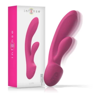 INTENSE Luigi Pink Rabbit Dual-Motor Silicone Vibrator – 10 Modes, Waterproof