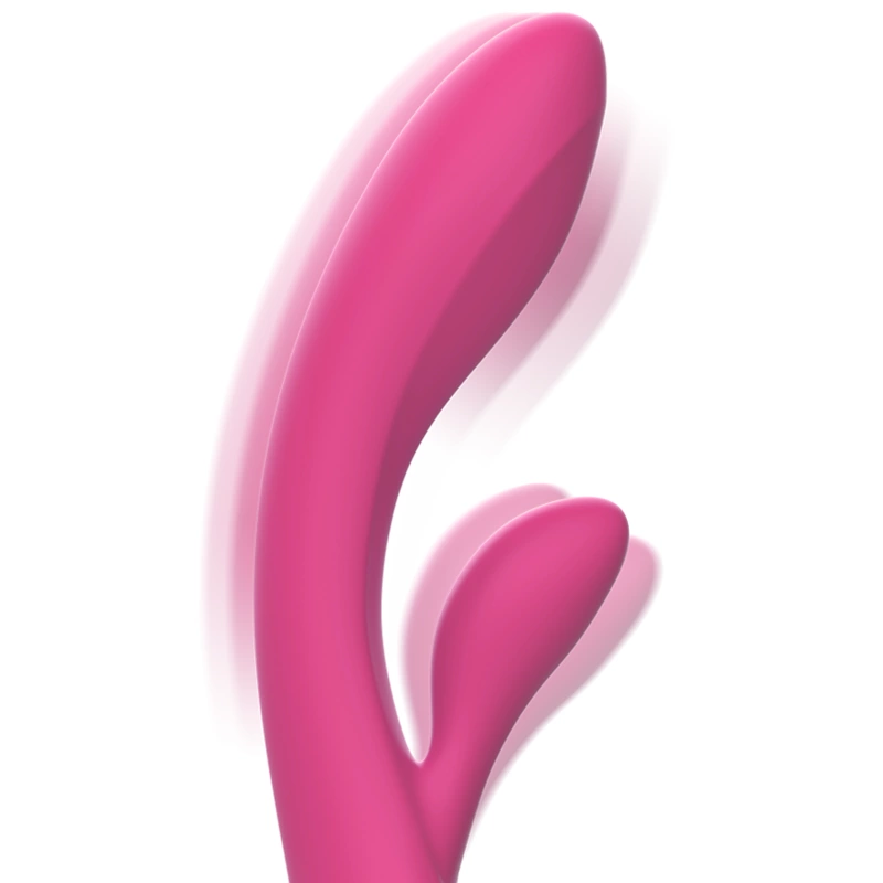 INTENSE Luigi Pink Rabbit Dual-Motor Silicone Vibrator - 10 Modes, Waterproof