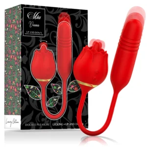MIA Vienna Double Pleasure Intimate Device with Licking & Up-Down Action, Pink