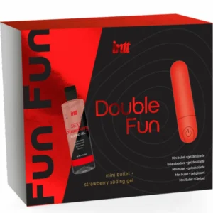 INTT Double Fun Kit - Vibrating Bullet & Strawberry Massage Gel 50ml