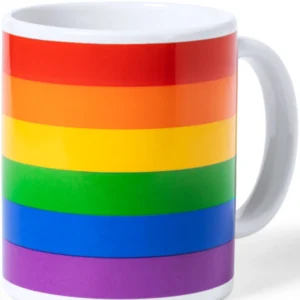 PRIDE Ceramic Mug with Rainbow Flag Design in Kraft Gift Box