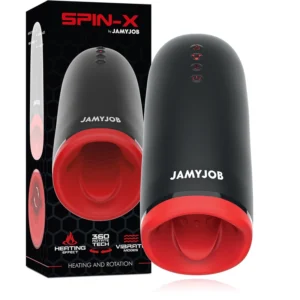Jamyjob SPIN-X Intimate Device with Heating & Rotational System Black/Red