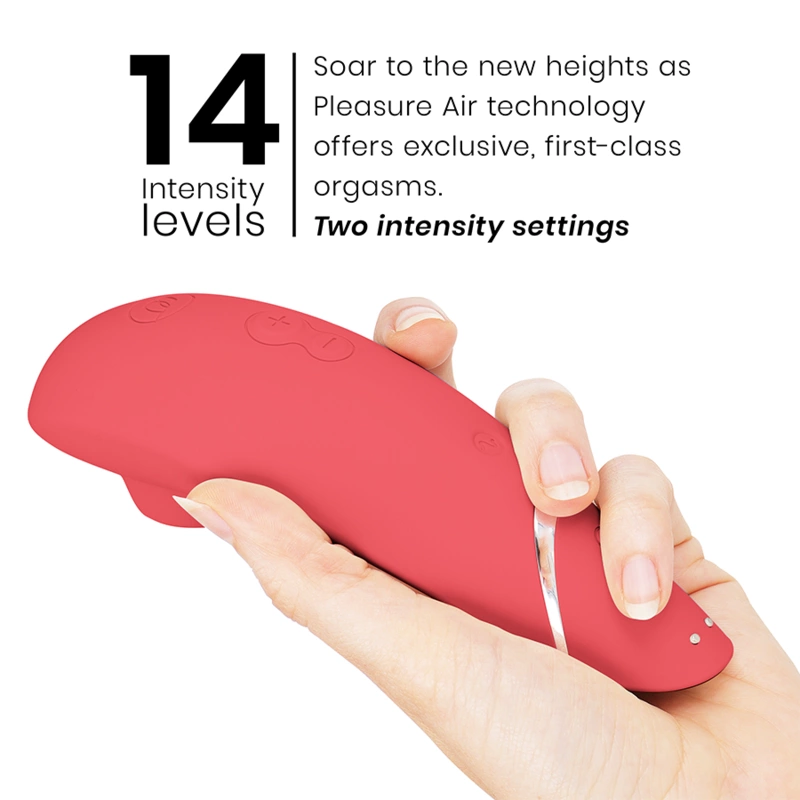 Womanizer Premium 2 Intimate Air System Raspberry, 14 režimų, silikonas