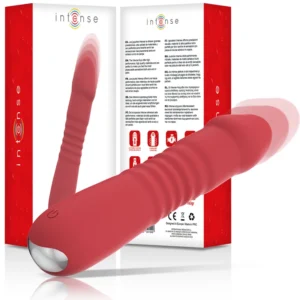 Intense Juni Up & Down 10 Red Vibrating Device - Silicone, Waterproof