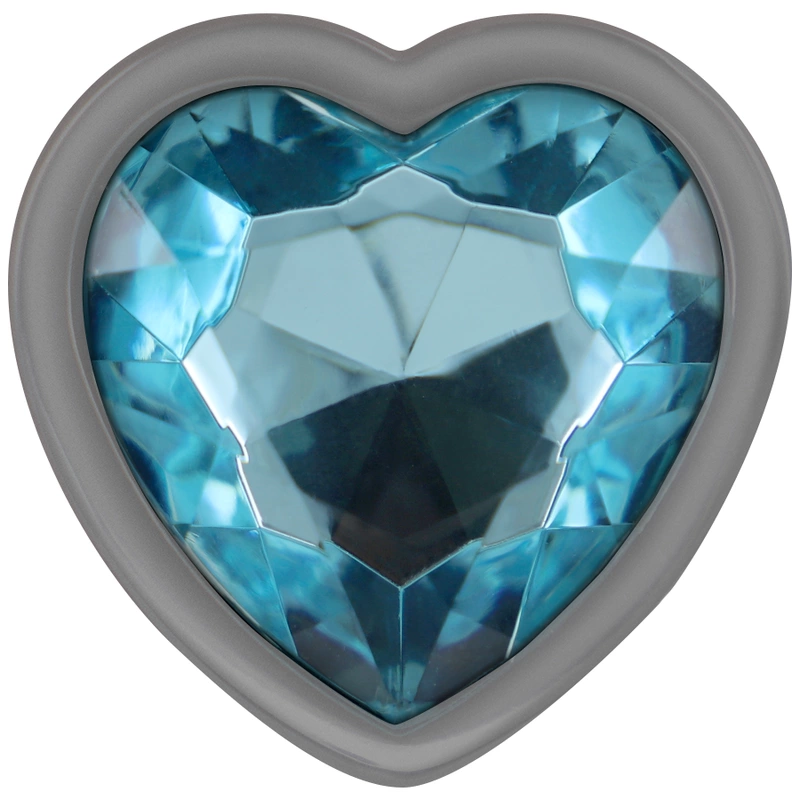 Intensyvus aliuminio metalinis kištukas S Blue Heart Jewel – kompaktiškas elegantiškas dizainas