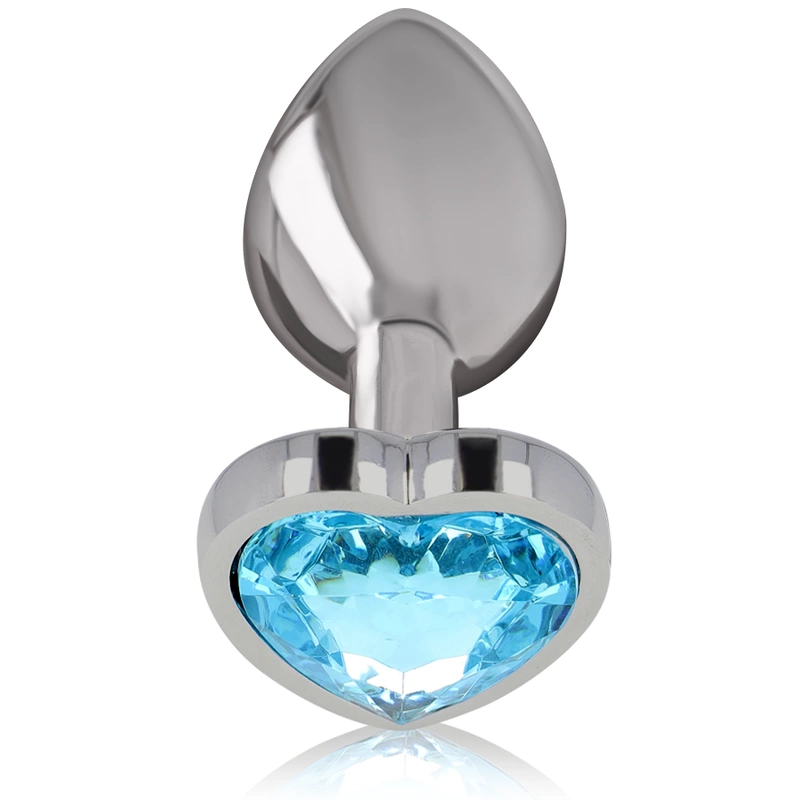 Intensyvus aliuminio metalinis kištukas S Blue Heart Jewel – kompaktiškas elegantiškas dizainas
