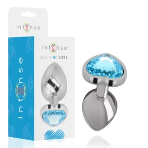 Intensyvus aliuminio metalinis kištukas Blue Heart L – elegantiškas papuošalų dizainas