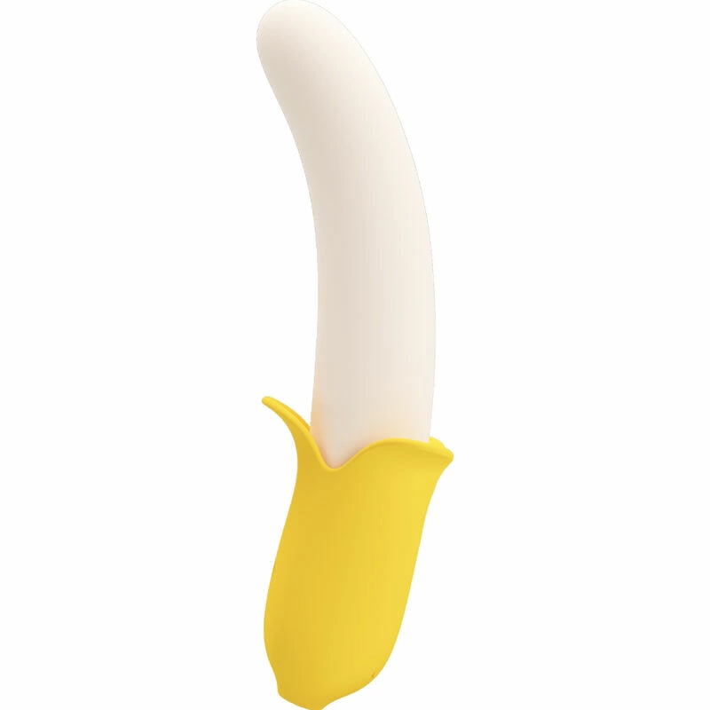 Pretty Love Banana Geek Black Silicone Intimate Device 7 Modes USB