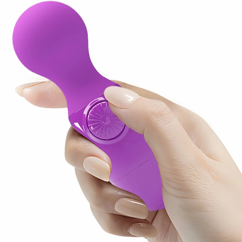 Pretty Love Wonder mini lazdelės masažuoklis purpurinis silikoninis kompaktiškas dizainas