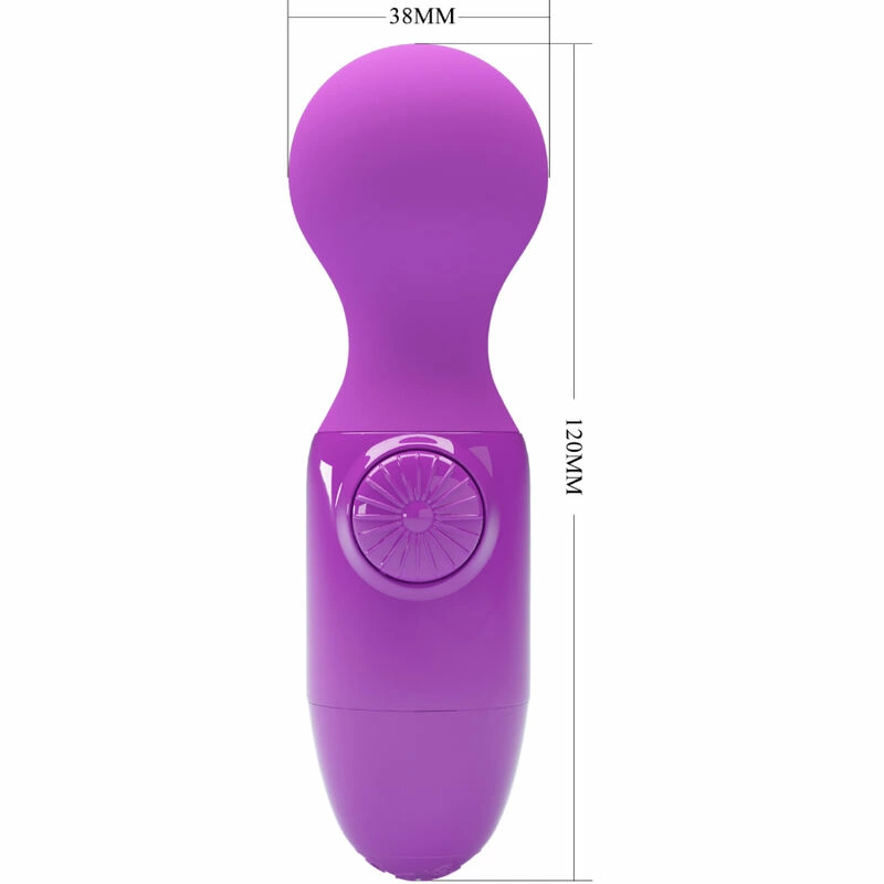 Pretty Love Wonder mini lazdelės masažuoklis purpurinis silikoninis kompaktiškas dizainas