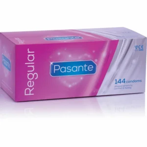 Pasante Regular 144 Classic Latex Condoms with Smooth Surface CE 54mm