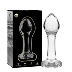 Ibiza Nebula Series Model 2 Intimate Plug Borosilicate Glass Clear 11cm