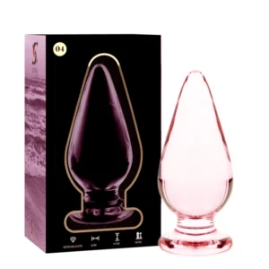 Ibiza Nebula Series Model 4 Glass Intimate Plug Pink 11cm O5cm