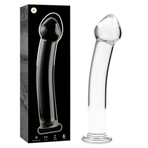 Ibiza Nebula Series Model 11 Glass Intimate Device Clear 16cm x 3cm