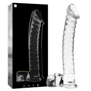 Ibiza Nebula Series Model 23 Glass Intimate Device Clear 21.5cm x 4cm