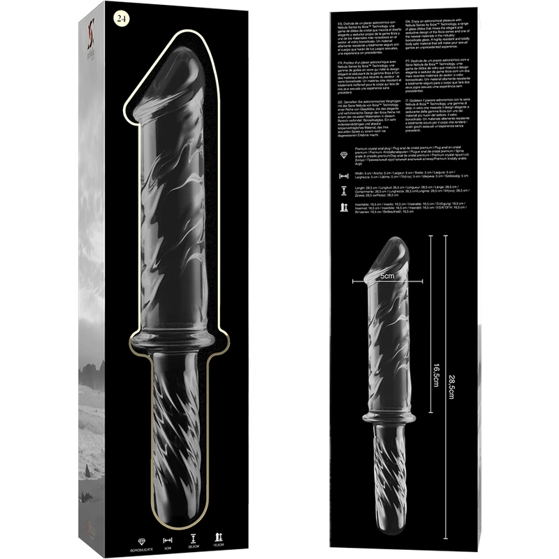 Ibiza Nebula Series Model 24 Intimate Glass Device Clear 28.5cm O5cm