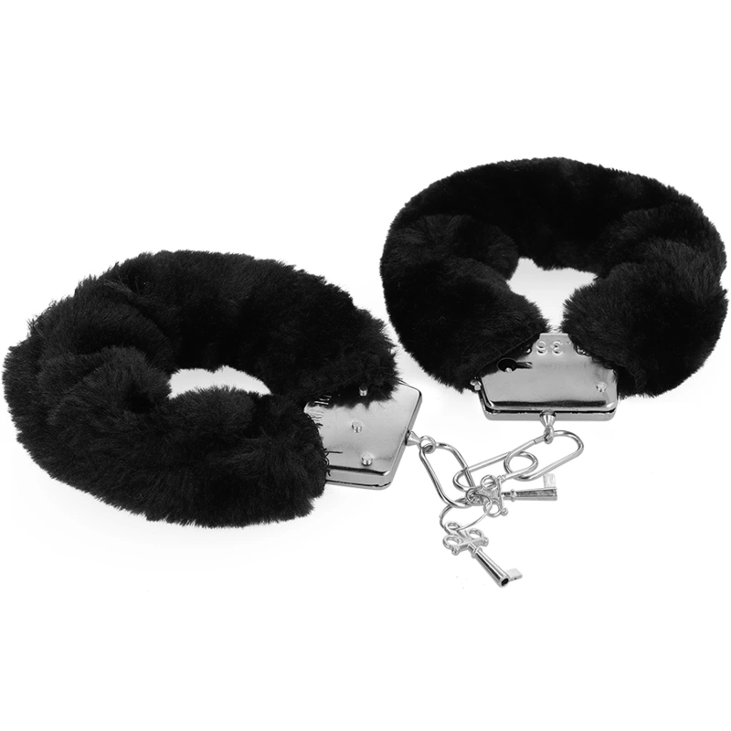 INTENSE FETISH Set with Handcuffs, Blindfold & Flogger - Vegan Leather