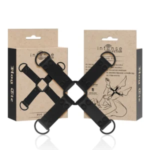 INTENSE FETISH Vegan Leather Multi-Limb Restraint System Black