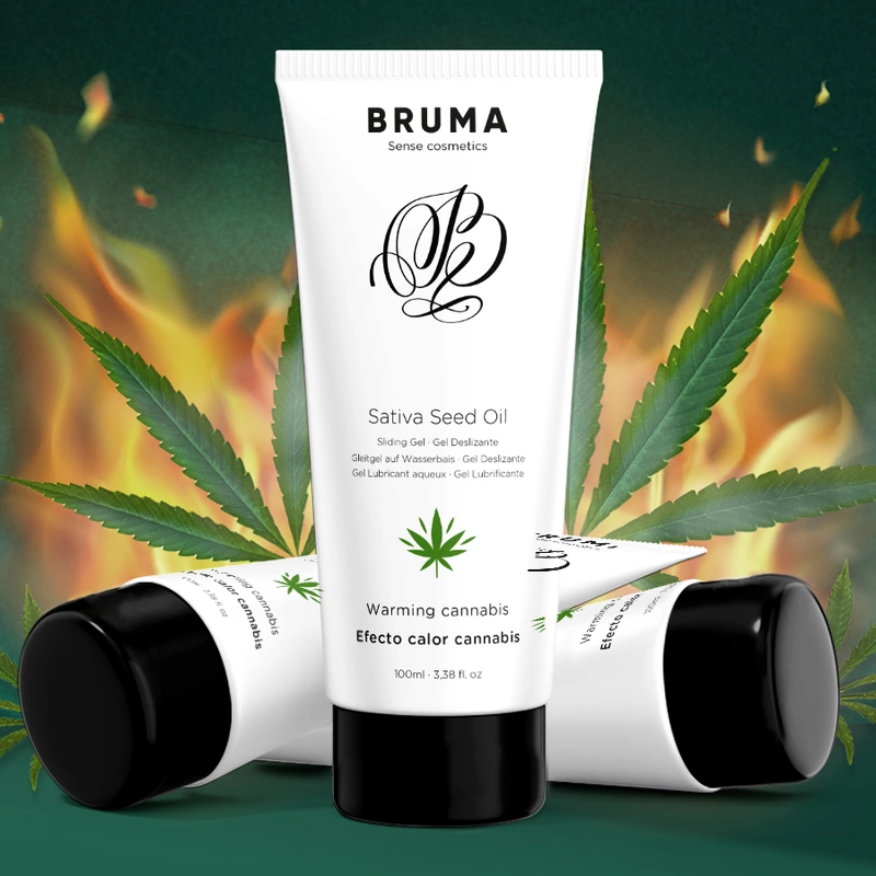 BRUMA Sativa Seed Oil Warming Intimate Gel Cannabis Aroma 100ml