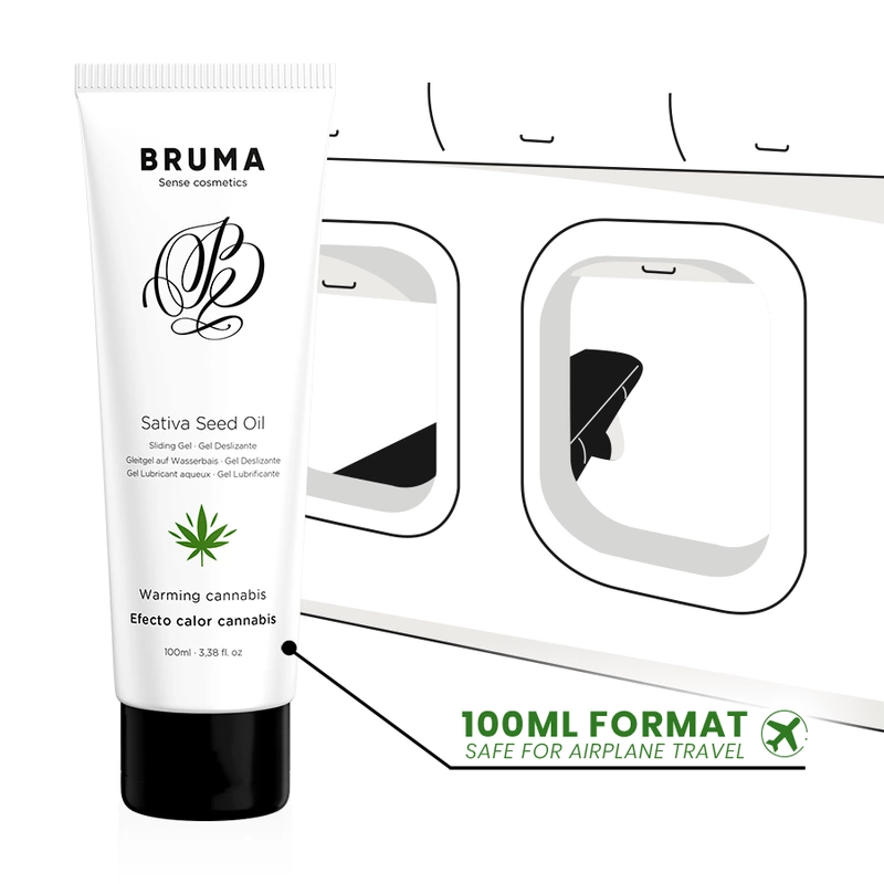 BRUMA Sativa Seed Oil Warming Intimate Gel Cannabis Aroma 100ml