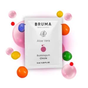 BRUMA Aloe Vera Water-Based Glide Gel Bubblegum 6ml Hydrating Formula