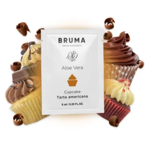 BRUMA Aloe Vera Water-Based Gel Cupcake Aroma 6 ml Pocket Size