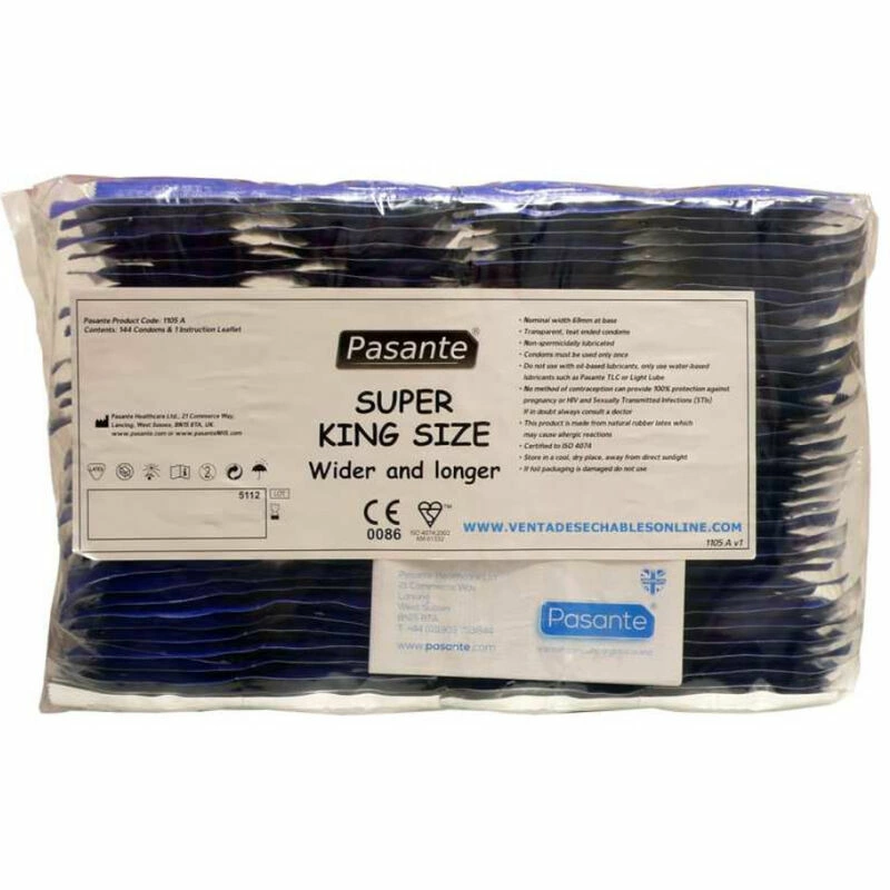Pasante Super King XXL 69mm Premium Latekso apsauga, 144 vnt